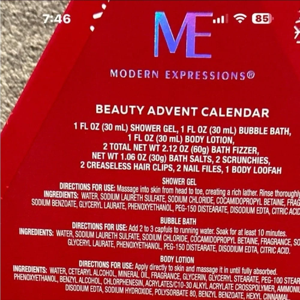 Modern Expressions Beauty Advent Calendar. Brand New in Original Box!